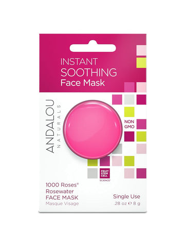 Andalou Naturals Instant Soothing 1000 Roses Rosewater Face Mask Pod, 0.28 Ounce