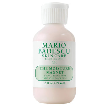 Mario Badescu The Moisture Magnet Face Moisturizer For Women And Men With Spf 15, Ideal Facial Moisturizer For Combination, Dry Or Sensitive Skin, Makeup Primer Moisturizer Face Cream, 2 Fl Oz