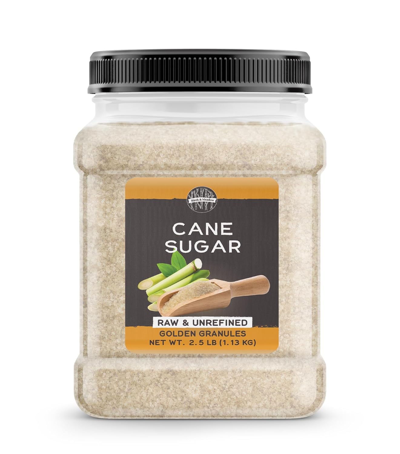 Birch & Meadow Cane Sugar, 2.5 Lb, Sweetener, Baking & More