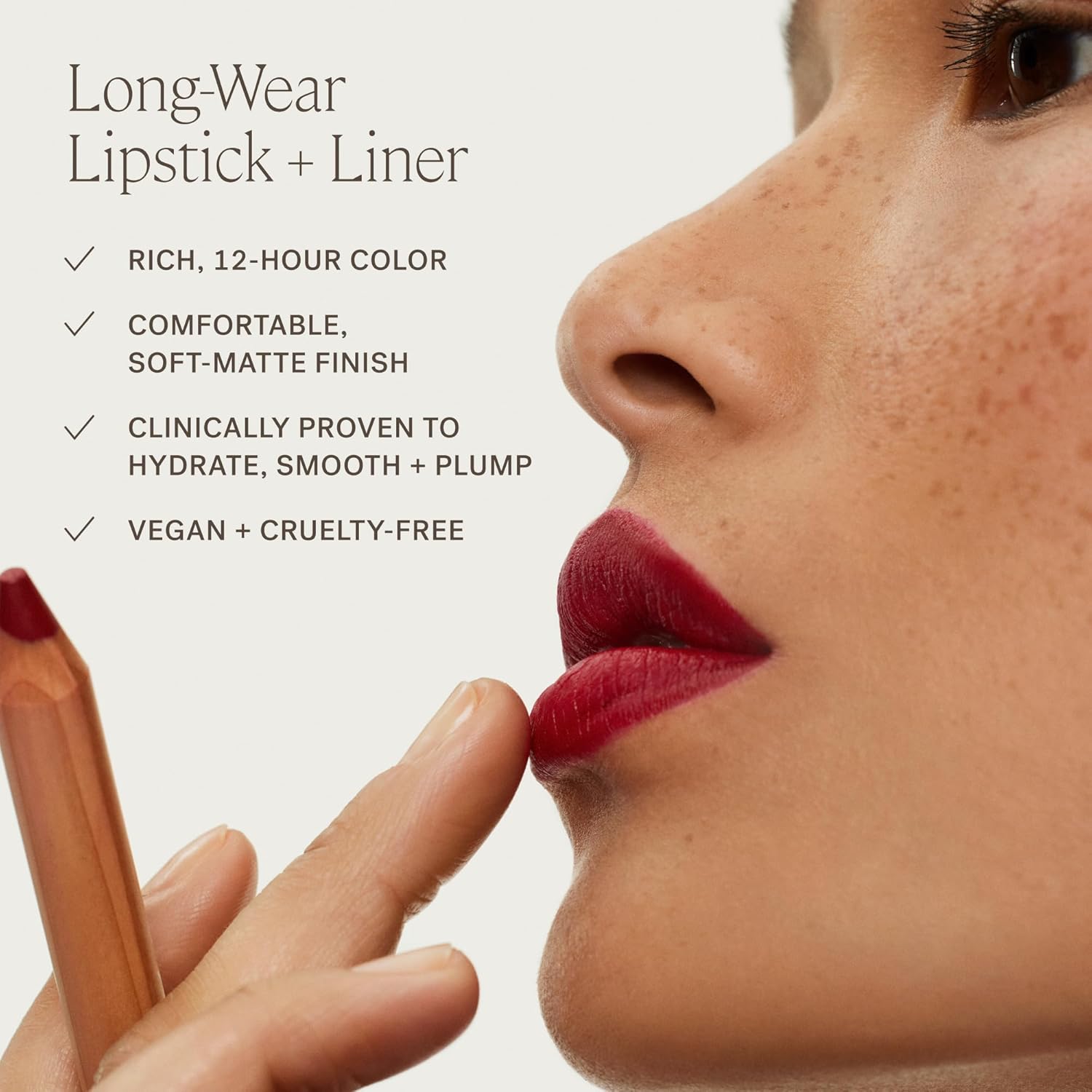 Ilia - Lip Sketch Hydrating Crayon | Hydrate, Plump, Smooth, Strengthen | Long Lasting Up To 12-Hours, Bleed-Resistant, Soft-Matte | Barrier-Building, Non-Toxic, Cruelty-Free (Rhyme) : Beauty & Personal Care