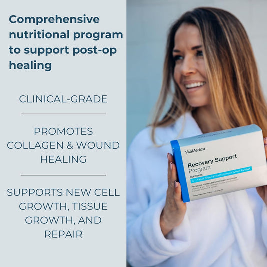 Clinical-Grade Post Surgery Recovery Support Supplement Program, Comprehensive, Physician-Designed Formulation To Support Healing With Vitamins, Minerals, Antioxidants, Bromelain And Quercetin