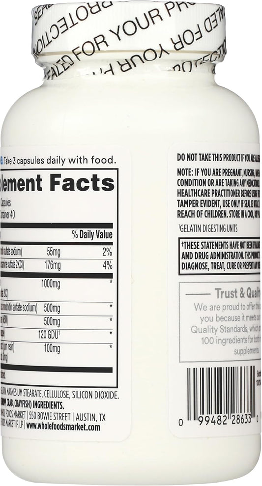 365 By Whole Foods Market, Glucosamine Chondroitin And Mms, 120 Capsules