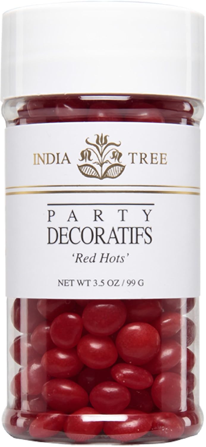 India Tree Red Hots Decoratifs, 3.5 oz (Pack of 3) : Grocery & Gourmet Food