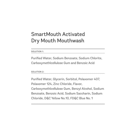 Smartmouth Activated Mouthwash For 24-Hour Bad Breath Protection And Dry Mouth Relief Plus Tongue Cleaner, 16 Fluid Ounce