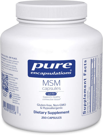 Pure Encapsulations Msm Capsules | Sulfur Supplement To Support Joints, Immune System, Connective Tissue, And Respiratory Health* | 250 Capsules