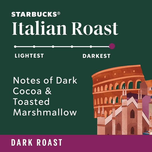 Starbucks Ground Coffee—Dark Roast Coffee—Italian Roast—100% Arabica—1 bag (12 oz)