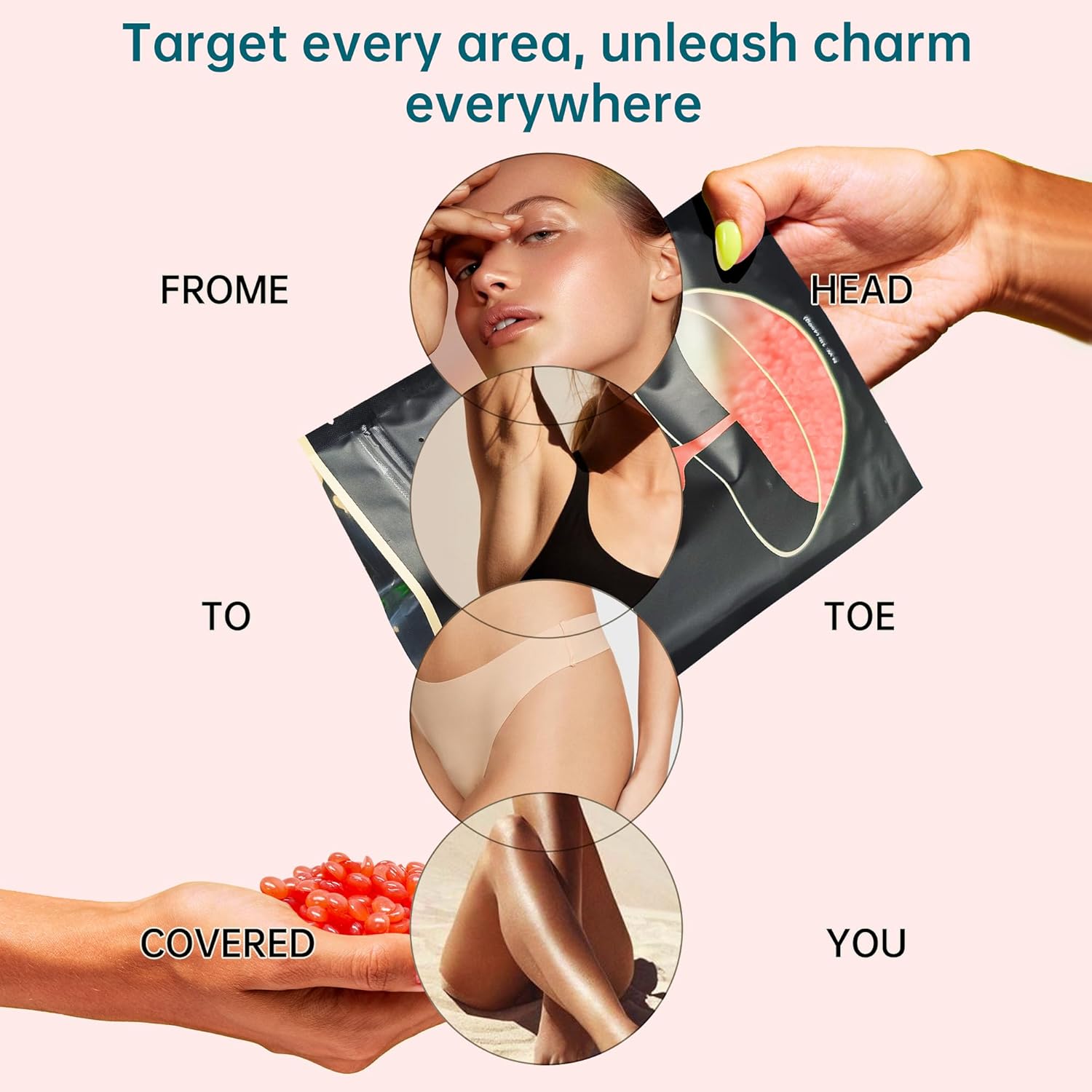 Lifestance Hard Wax Beads, 1Lb Strawberry Red For Coarse Hair Removal, Painless Bikini And Body Waxing For Fine Hair - Wax Warmers At Home For Women And Men : Beauty & Personal Care