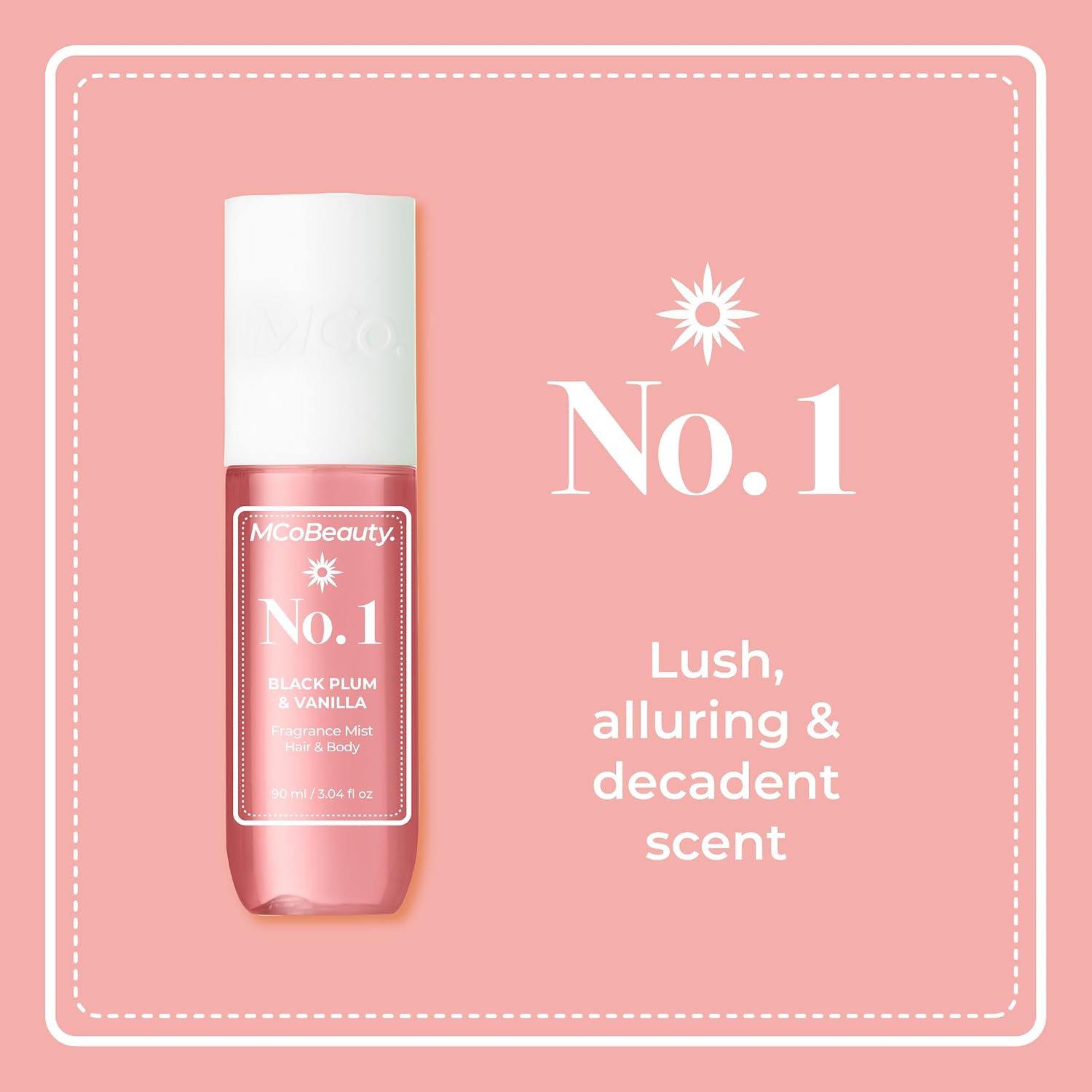 Mcobeauty Fragrance Mist No. 1 Black Plum & Vanilla, Lightly Fruit Scent With Warm Floral Notes For Day Or Night, Vegan, Cruelty Free : Beauty & Personal Care