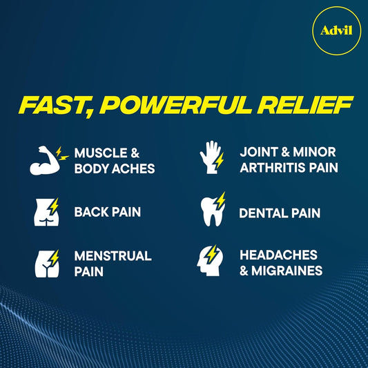 Advil Dual Action Coated Caplets With Acetaminophen, 250 Mg Ibuprofen And 500 Mg Acetaminophen Per Dose (2 Dose Equivalent) For 8 Hour Pain Relief- 216 Count