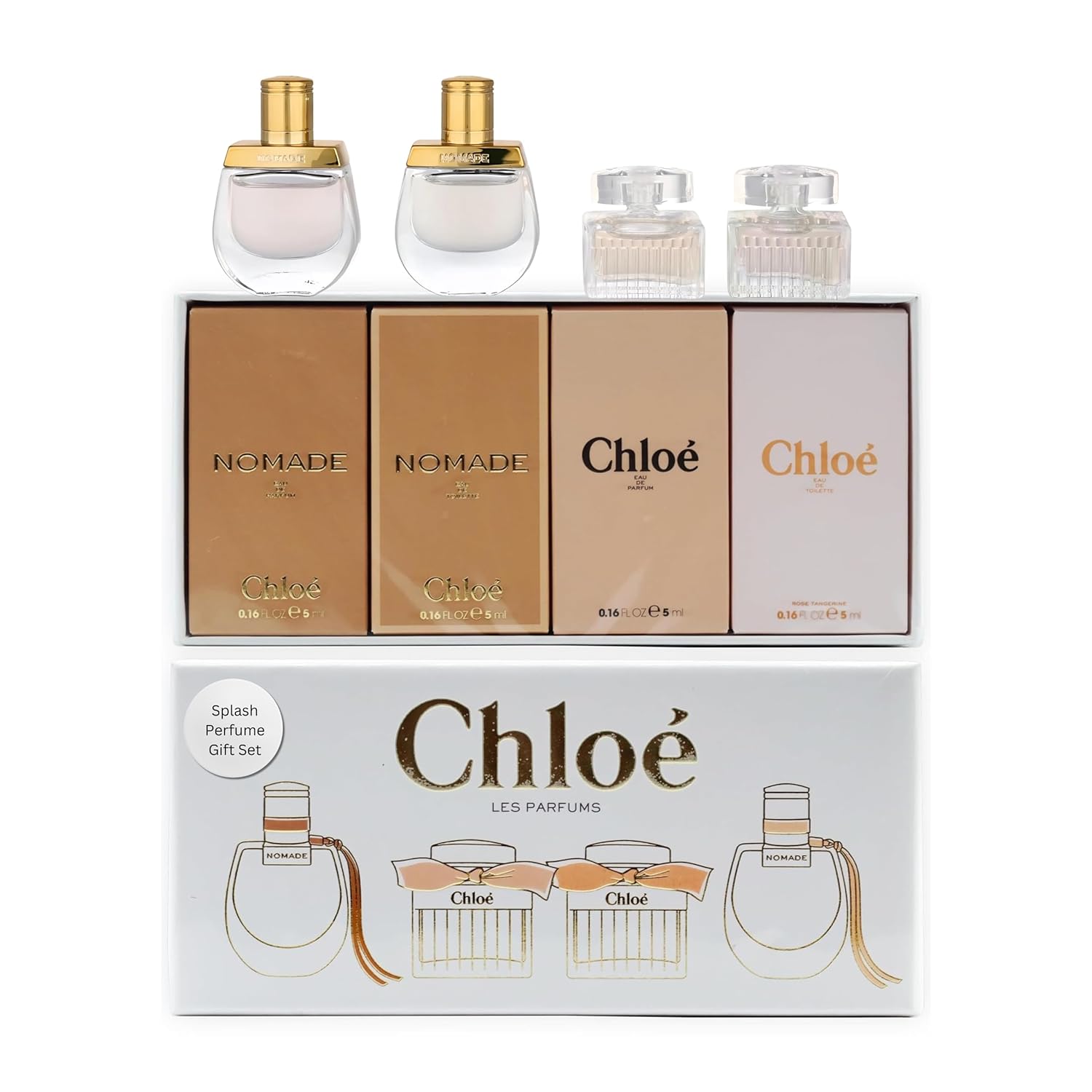 Chloe Perfume For Women Mini Variety Gift Set – 4-Piece Splash Collection