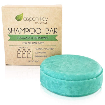 Aspen Kay Naturals Moroccan Argan Oil Shampoo Bar, Organic, Vegan, Volumizing Shampoo For Curly Or Straight Hair. Citrus Scent, Paraben & Sulfate Free, Made In Usa - 3 Oz
