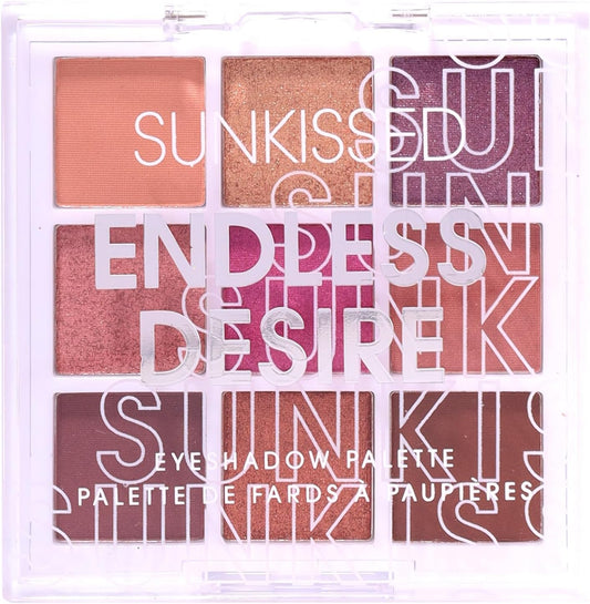 Sunkissed Endless Desire Eyeshadow Palette With 9 Sumptuous Shades Of Brown And Gold Hues