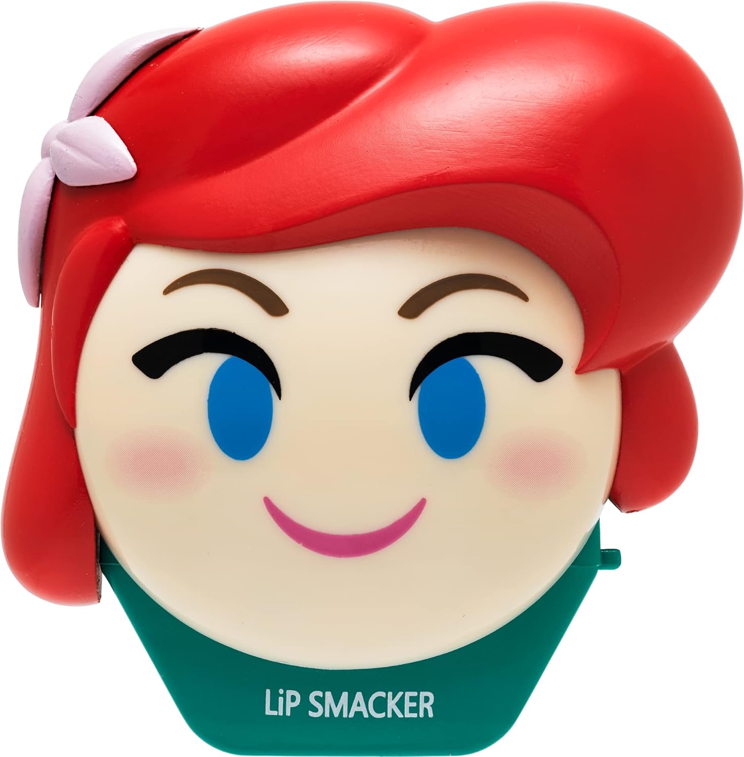 Lip Smacker Disney Little Mermaid Ariel Emoji Lip Balm, Flavored Lip Balm, Clear, For Kids