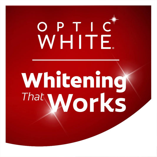 Colgate Optic White Renewal Teeth Whitening Toothpaste With Fluoride, 3% Hydrogen Peroxide, High Impact White, Mint - 3 Ounce (2 Pack)