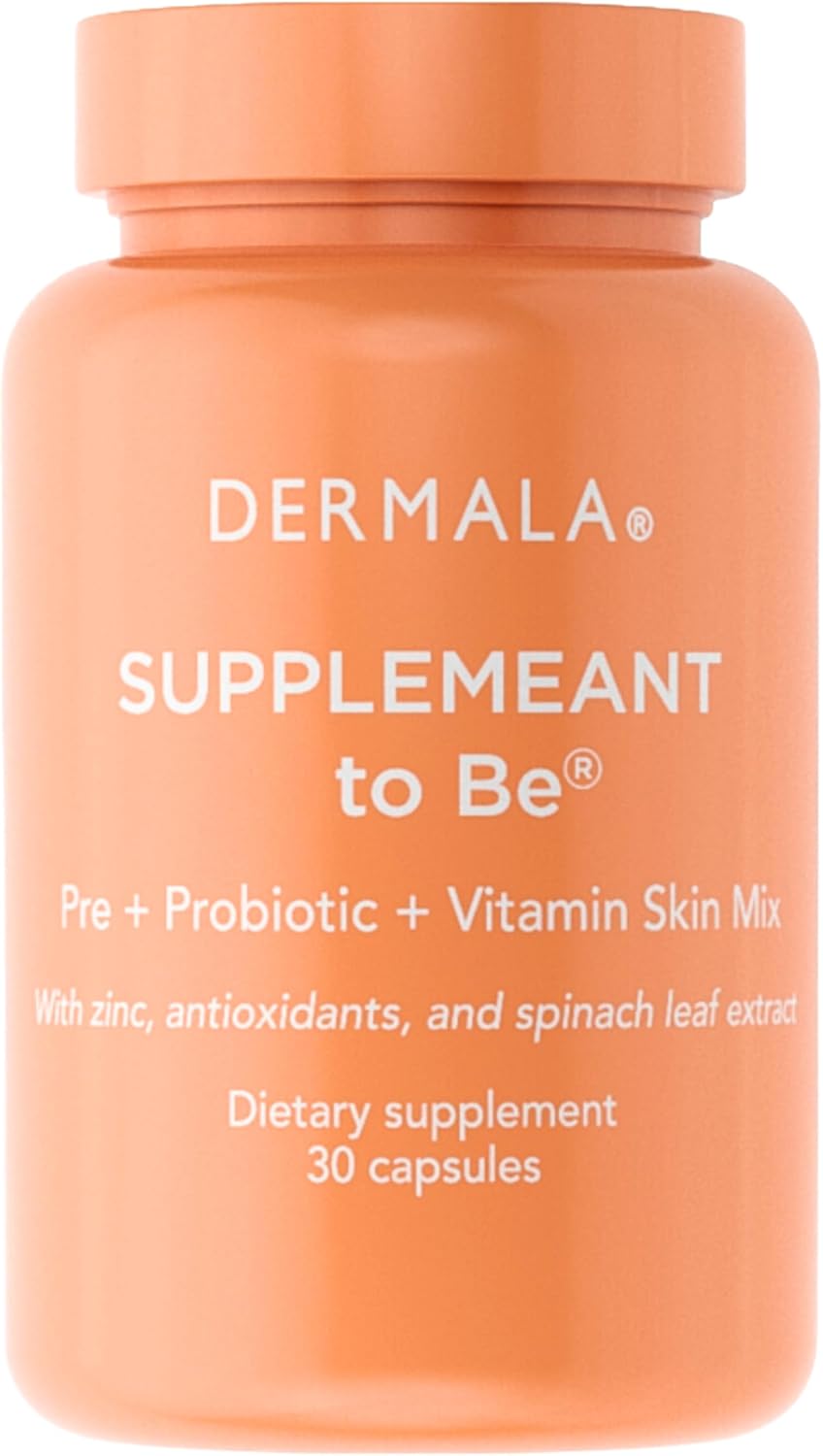 Fobo Supplemeant To Be Acne Supplement | All Natural Daily Prebiotics Probiotics Vitamins Skin Mix With Zinc | Improve Clear Blemish-Free Radiant Skin Through Balancing Gut Health