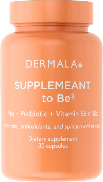 Fobo Supplemeant To Be Acne Supplement | All Natural Daily Prebiotics Probiotics Vitamins Skin Mix With Zinc | Improve Clear Blemish-Free Radiant Skin Through Balancing Gut Health