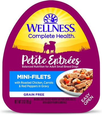 Wellness Petite Entrées Mini-Filets With Roasted Chicken, Carrots & Red Peppers In Gravy, 3-Ounce Cup (Pack Of 12)