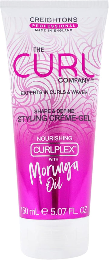 The Curl Company Shape And Define Styling Crème-Gel (150 Ml) - Professionally Formulated With Curplex And Nourishing Moringa Oil Ideal For Curls, Kinks, Coils And Waves