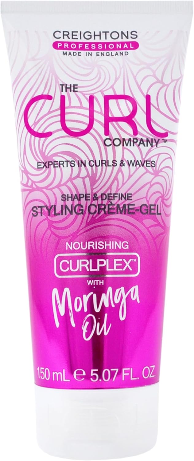 The Curl Company Shape And Define Styling Crème-Gel (150 Ml) - Professionally Formulated With Curplex And Nourishing Moringa Oil Ideal For Curls, Kinks, Coils And Waves (Pack Of 2)