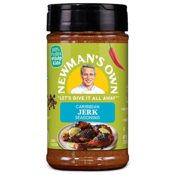 Newman'S Own Caribbean Jerk Seasoning; Perfect Spices For Cooking Chicken, Beef, Fish, And Oxtail; No Msg, Gluten Free; Kosher; 7.34 Oz. Bottle