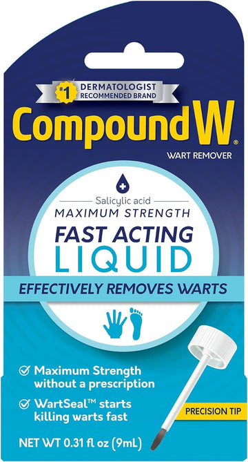 Compound W Maximum Strength Fast Acting Liquid Wart Remover, 0.31 Fl Oz