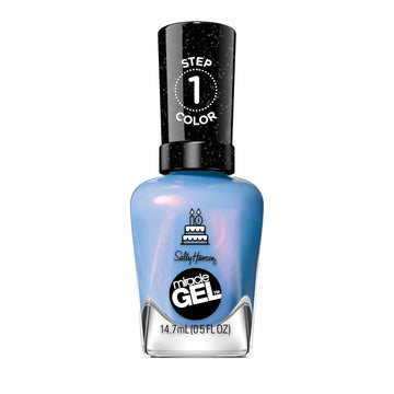 Sally Hansen Miracle Gel™, One Gel Of A Party It'S Sherbert Day, Long Lasting, Gel-Like Formula, No Uv Lamp Needed, Blue Nail Polish