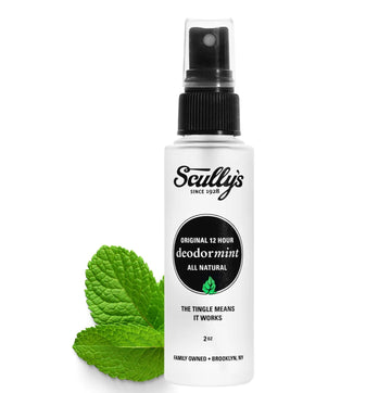 Scully’S Deodormint Natural Deodorant Spray (2Oz) + Refill (9Oz) - Aluminum-Free, Non-Toxic Deodorant For Women, Men & Kids - 12 Hour Protection, No Chemicals - Usa Made (Grapefruit & Mint Set)