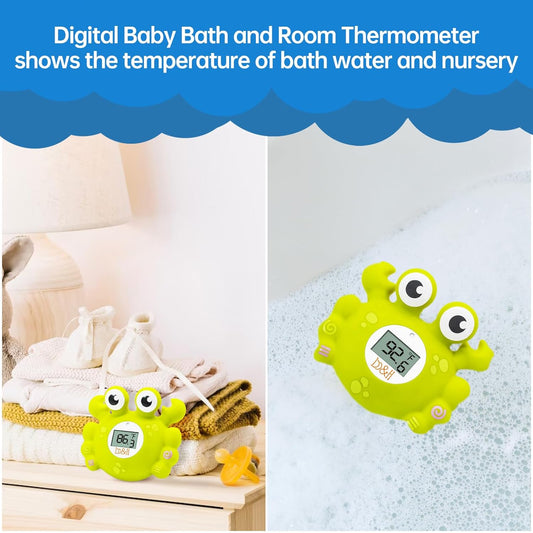 b&h Baby Safe Floating Bath Thermometer, Baby Bath and Room Thermometer, Fast and Accurate Water Readings, Baby Bath Time Toy