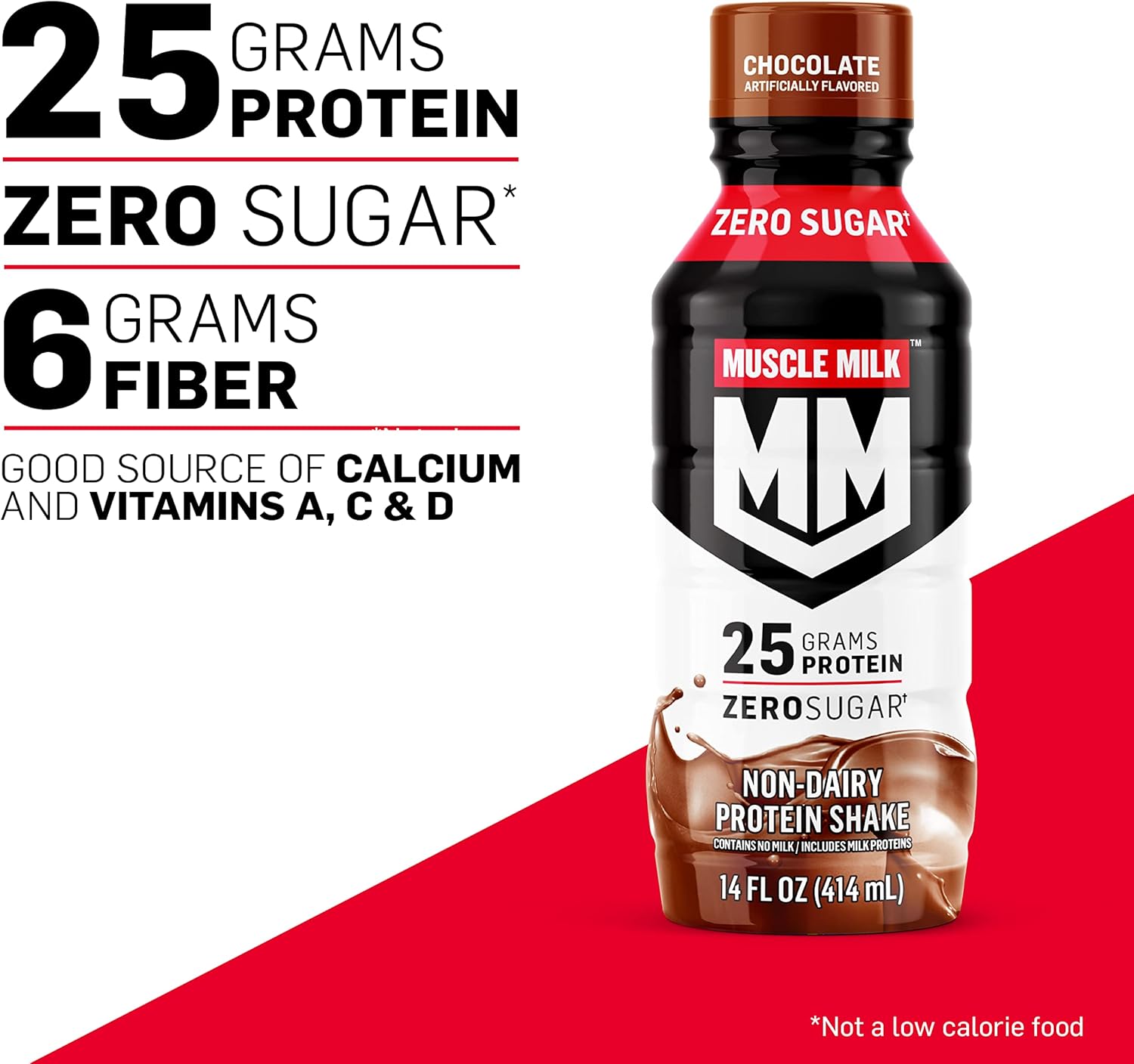 Muscle Milk Genuine Protein Shake, Strawberries 'N Crème, 25G Protein, 14 Fl Oz, 12 Pack