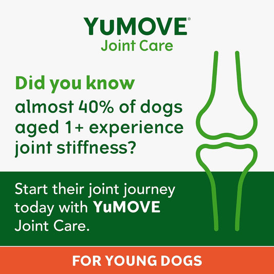YuMOVE Daily Bites For Young Dogs | Joint Supplement for Dogs to Support Active and Growing Joints for Dogs Aged Under 6 Years | 60 Chews?YMBY60