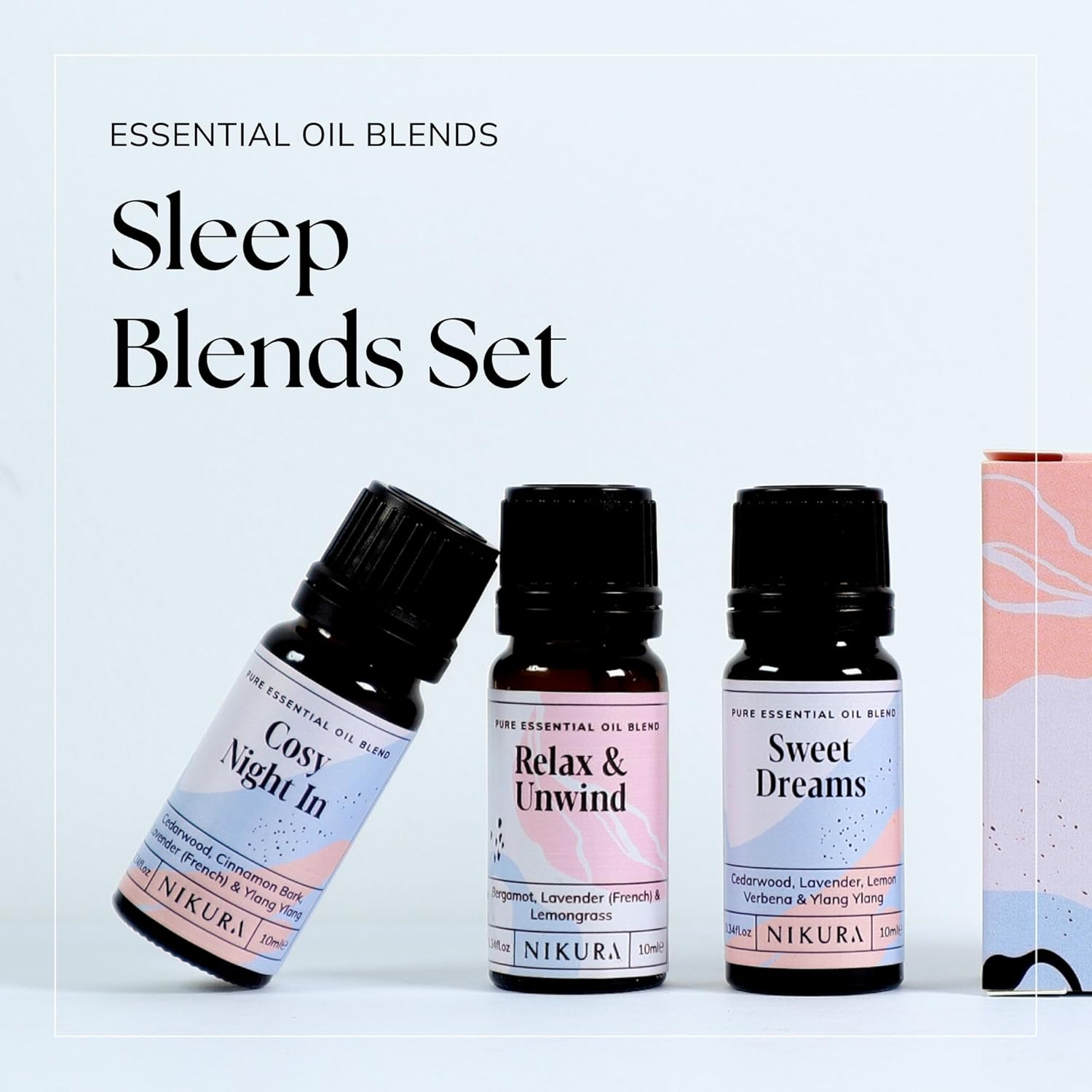 Nikura | Sleep Essential Oil Blends Set - Cosy Night in, Relax & Unwind & Sweet Dreams | Strong Fragrance for Soap and Candle Making, Diffusers for Home, Vegan, 100% Pure and Natural : Amazon.co.uk: Health & Personal Care