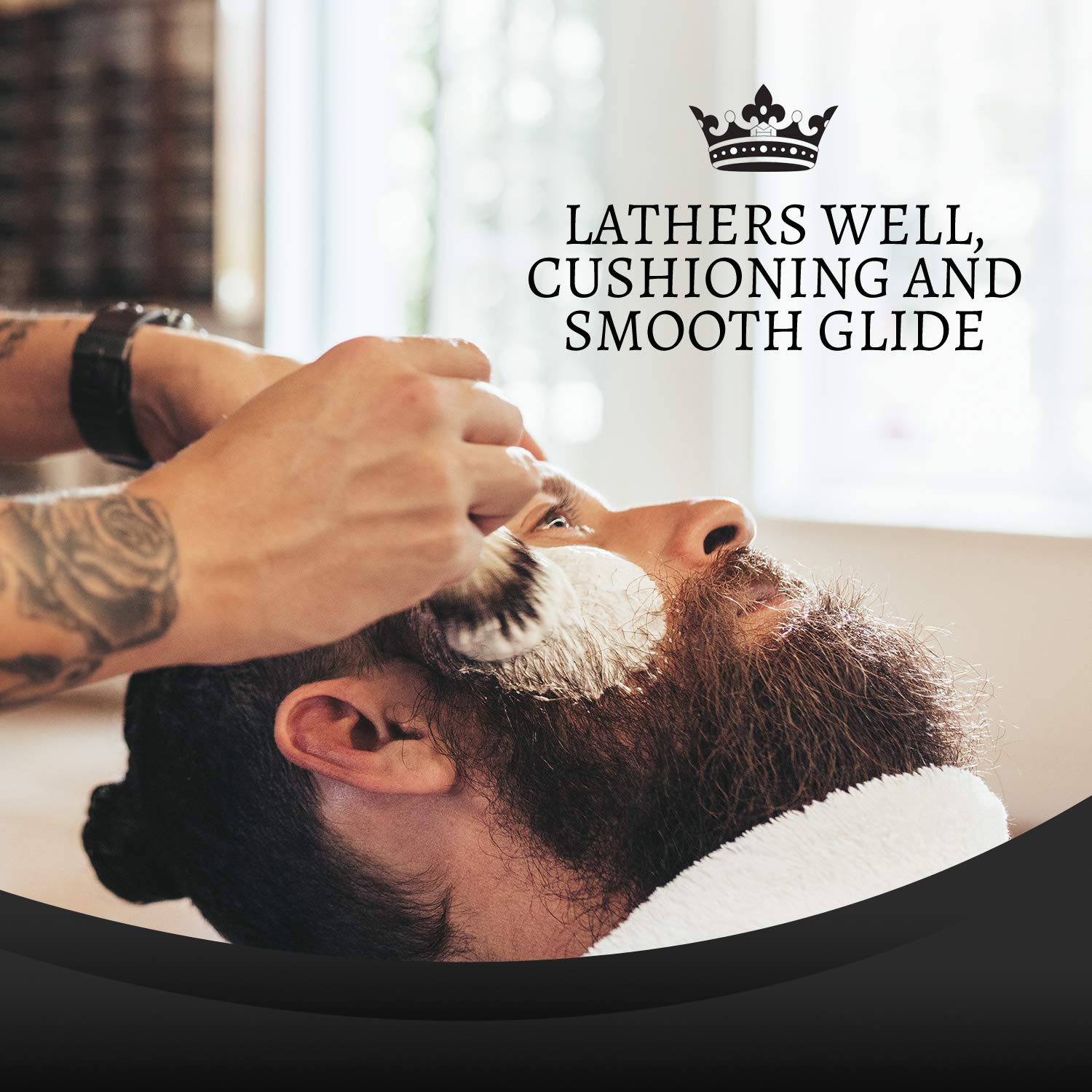 Henri Et Victoria Traditional Shaving Soap For Men | Amande Fragrance | Smooth Shave, Lathers Up Nicely, Long-Lasting Scent | Canadian Made By Skilled Artisan 114 G (4 Oz) : Beauty & Personal Care