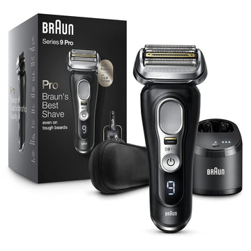 Braun Electric Razor,Waterproof Foil Shaver For Men,Series 9 Pro 9460Cc,Wet & Dry Shave,W/Prolift Beard Trimmer For Grooming,5-In-1 Cleaning & Charging Smartcare Center, Head Shavers For Bald Men