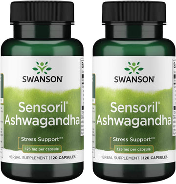 Swanson Sensoril Anti-Stress Nutraceutical 125 Milligrams 120 Capsules (2 Pack)