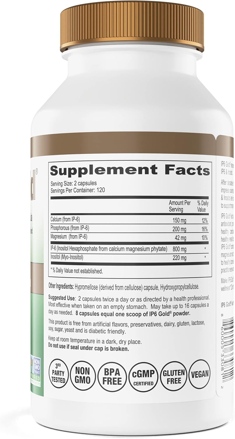 Ip6 Gold Immune Support Formula, 240 Vegetarian Capsules : Health & Household