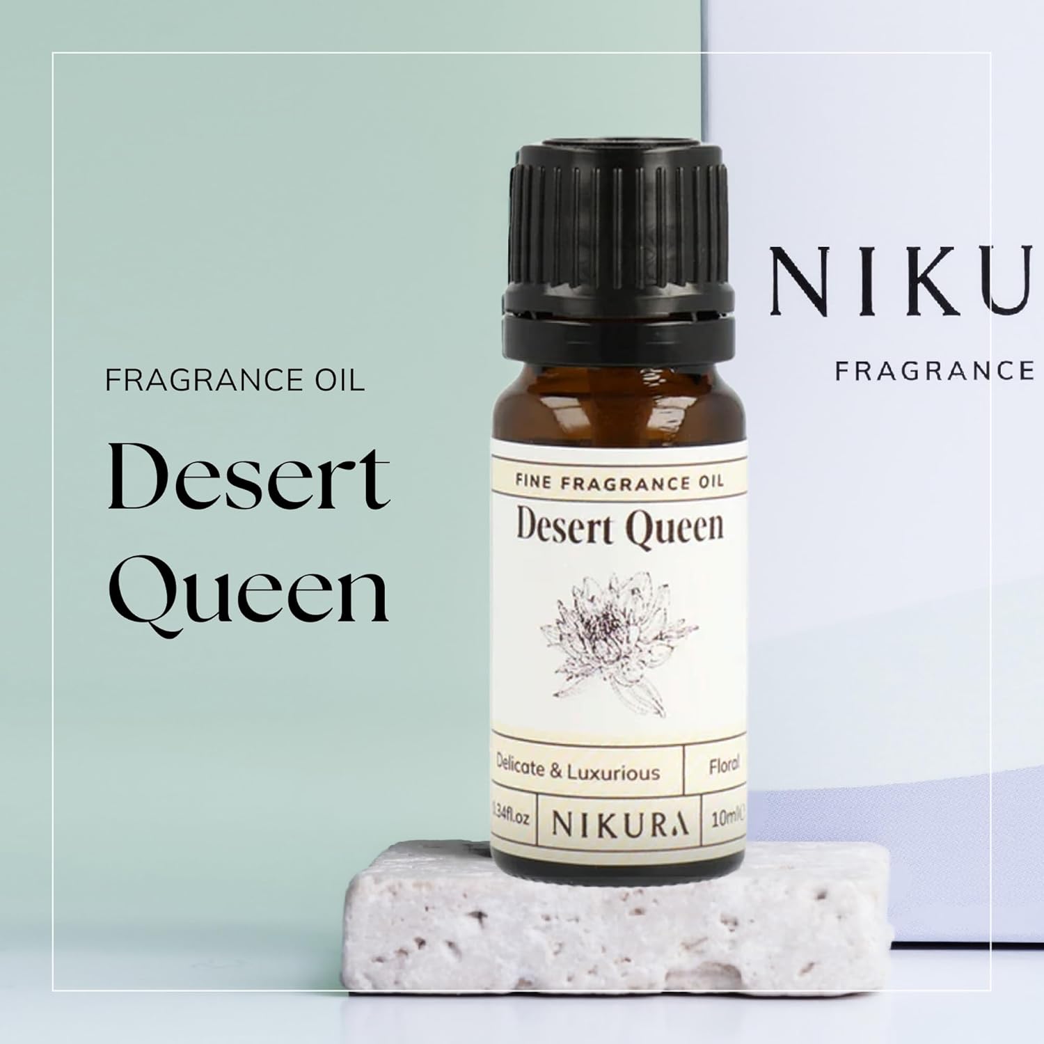 Nikura Desert Queen Fine Fragrance Oil - 10ml | Perfect for Soap Making, Candle Making, Wax Melts, Diffuser, Burner | Great for use in Bath Bombs, Perfume Oil, Perfume Scents | Vegan & UK Made : Amazon.co.uk: Health & Personal Care