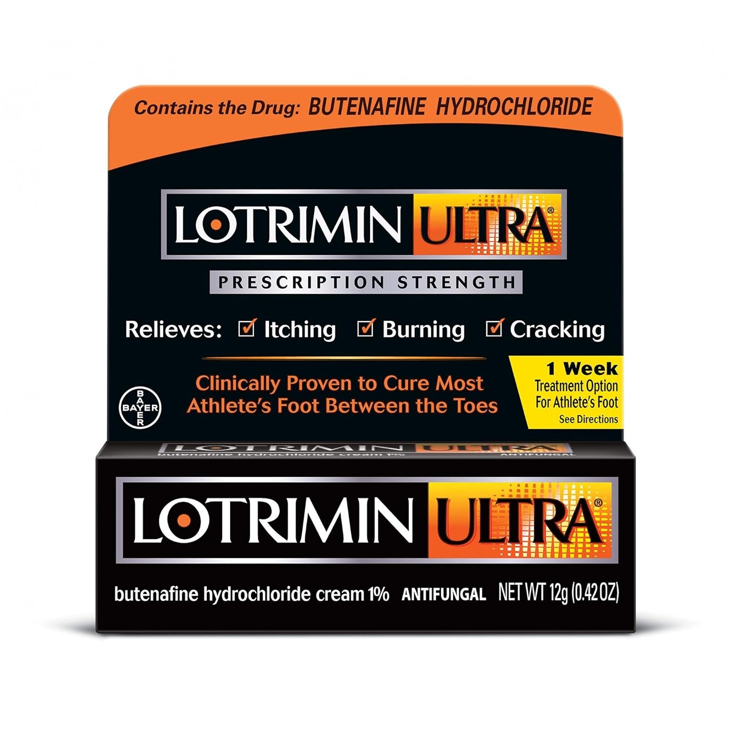 Lotrimin Ultra Antifungal Athlete's Foot Cream, 1.1 oz (Pack of 2) : Health & Household