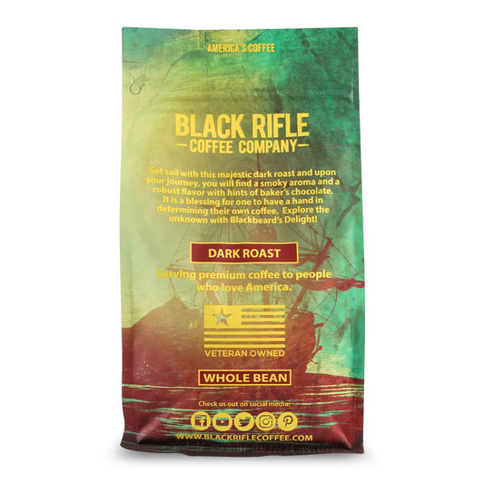 Black Rifle Coffee Company Blackbeard'S Delight, Dark Roast Whole Coffee Beans, 12 Oz Bag