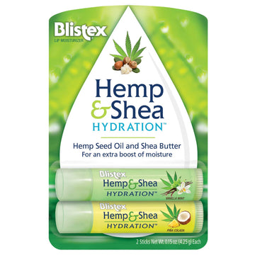 Blistex Hemp & Shea Hydration, 2 Count