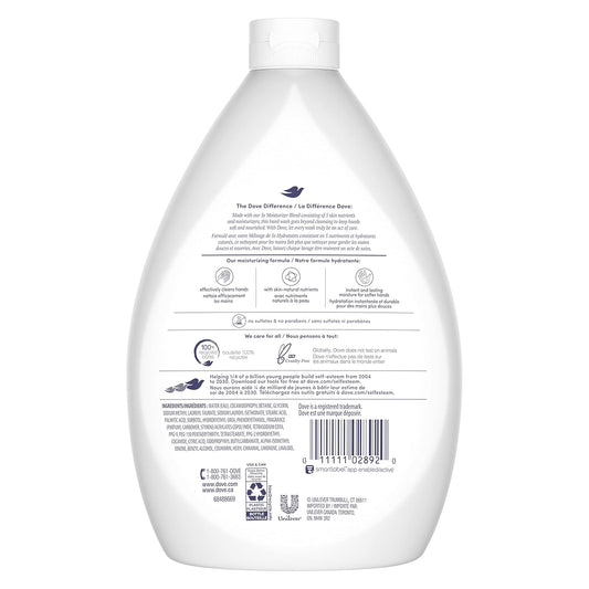 Dove Advanced Care Hand Wash Deep Moisture Pack Of 3 For Soft, Smooth Skin More Moisturizers Than The Leading Ordinary Hand Soap, 34 Oz