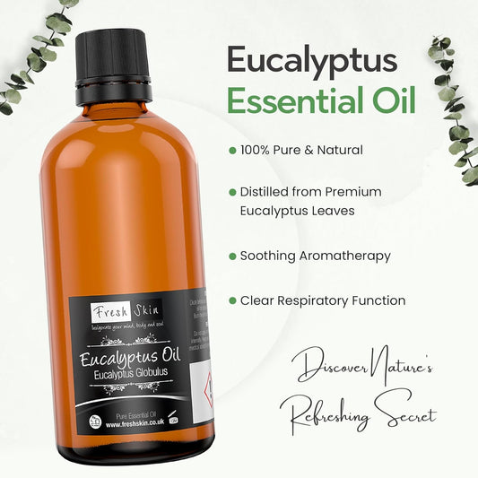 Freshskin Beauty LTD | Eucalyptus Essential Oil 10ml - 100% Pure & Natural Essential Oils