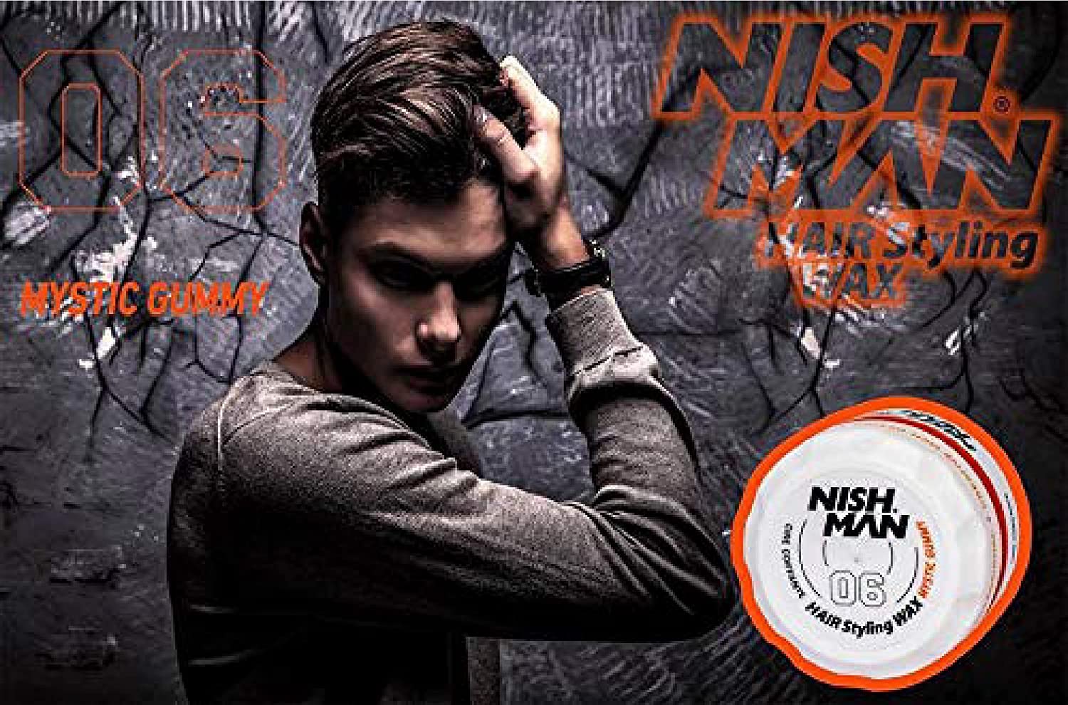 Nishman Hair Styling Gel Wax Mystic Gummy 06 : Beauty & Personal Care