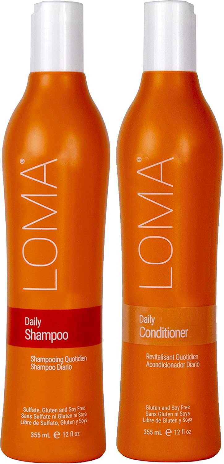 Loma Hair Care Daily Shampoo Daily Conditioner Duo, 12 Oz