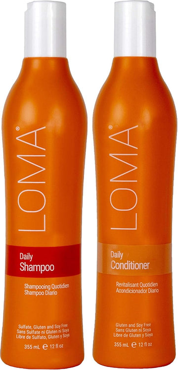 Loma Hair Care Daily Shampoo Daily Conditioner Duo, 12 Oz