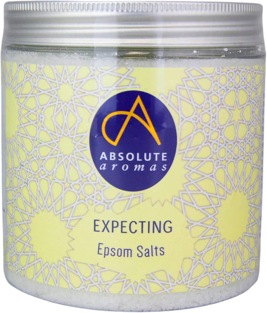 Absolute Aromas Expecting Epsom Salt 575G - Magnesium Sulphate Infused With 100% Pure Neroli, Petitgrain And Tangerine Essential Oils