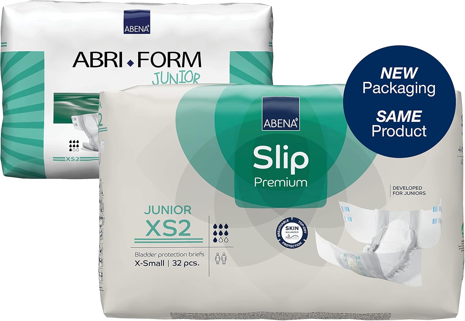 Abena Slip Premium Junior Nappies, Eco-Labelled Nappy Pants, Enhanced Leakage Protection, Secure & Comfortable Nappy Pants For Children - Size 7 / XS2, 40-60cm Waist Age 5-15, 1x 32PK : Amazon.co.uk: Baby Products