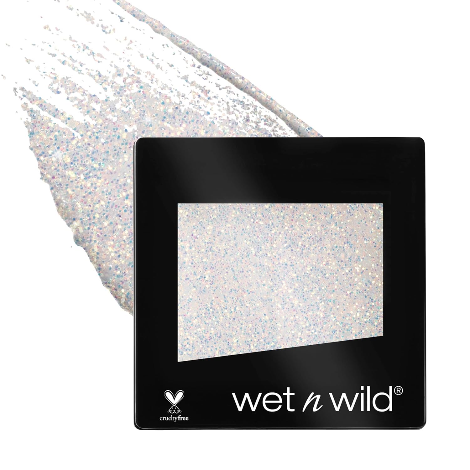 Wet N Wild Color Icon Eyeshadow Glitter - Ultra-Pigmented, Vitamin E Infused For A Silky-Smooth Moisturizing Application, Cruelty-Free & Vegan - Bleached