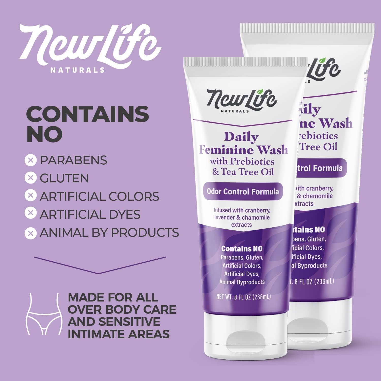 NewLife Naturals Vitamin E Suppositories and Daily Feminine Wash Combo - 38IU Natural Vitamin E for Vaginal Dryness & Menopause Relief, Post Menopause, Vaginal & Rectal Use - Made in USA : Health & Household