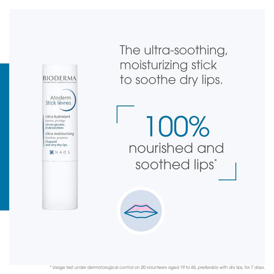Bioderma - Lip Stick - Atoderm - Hydrating, Soothing and Renewing - Lip Conditioner for Dry Lips
