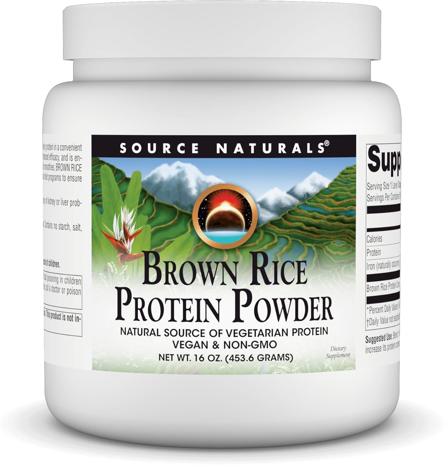 Source Naturals Brown Rice Protein, Vegan & Non-Gmo* - 16 Oz Powder